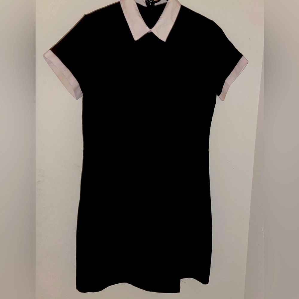 Halloween Costume Wednesday Addams Dress Collar girls size xl